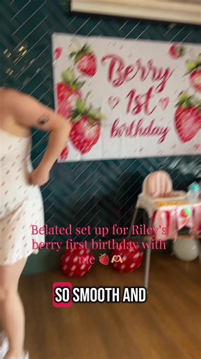 Riley's Berry First Birthday Party Setup Ideas