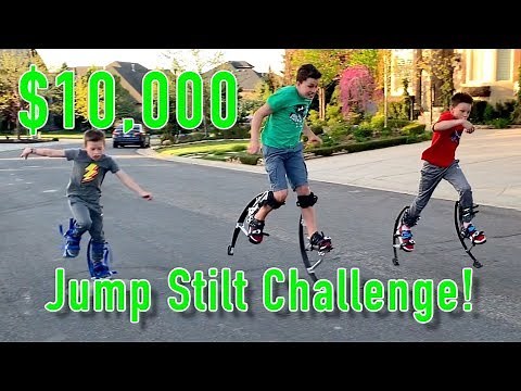 $10,000 Jump Stilt Challenge!!!