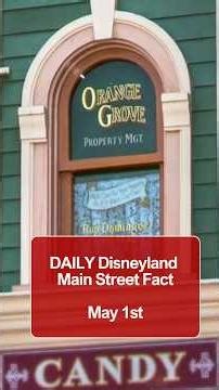 The windows on Main Street USA are Disney's version of rolling credits and most guests never noticed