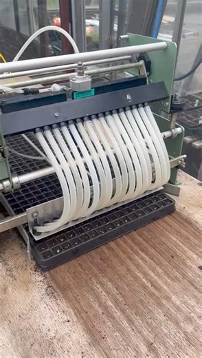 Behind the scenes! We grow as many plants as we can from seed. This reduces our carbon footprint from transportation- this machine is also powered with solar energy! | Nine Acres Nurseries