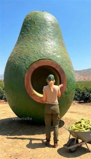 Turning a Giant Avocado Into a Cozy Room 🏡✨#diy #satisfying