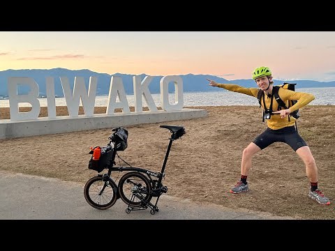 Best Cycling in Japan【4K】Lake Biwa - Bike Touring on Folding Bikes