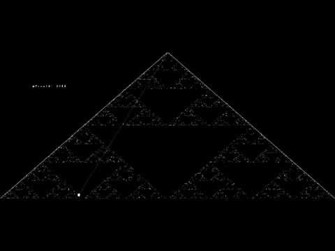 Playing the Chaos Game (Sierpinski Triangle)