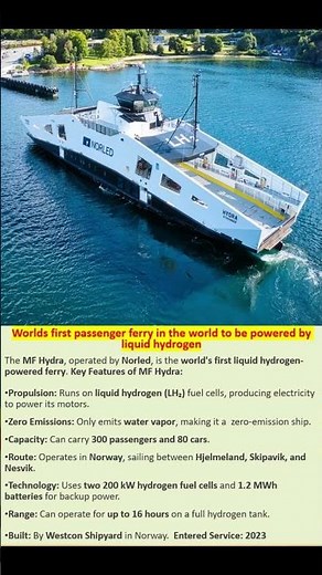 TMF Hydra - Worlds first liquid hydrogen powered vessel.