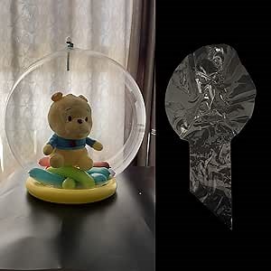 Large Clear Balloons for Stuffing, 10Pack 24inch Giant Pre Stretched Extra Wide Neck Fillable BoBo Balloons for Party Decor