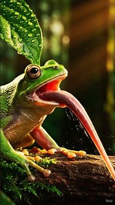 Frog vs Insect: Super Slow Motion Hunt | Nature’s Fastest Tongue Attack”#wildlife #reels #nature