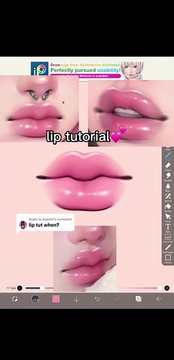 Lip Drawing Tutorial with Ibispaint X