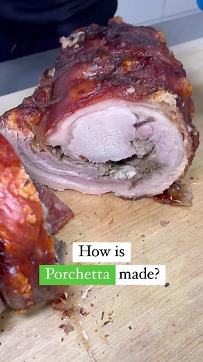 Visit Italy ® on Instagram: "Porchetta is one of Italy’s most famous pork dishes ✨ Rolled pork belly, stuffed with fennel, garlic and herbs is slow-roasted to perfection with the crunchiest skin. Italian Porchetta is one of the greatest Italian offerings. Traditionally a celebratory dish, but now very common as street food too. Porchetta originated in the Rome area but is now found all across Italy (and indeed the World). Many towns and villages have tiny shops dedicated to serving this and noth