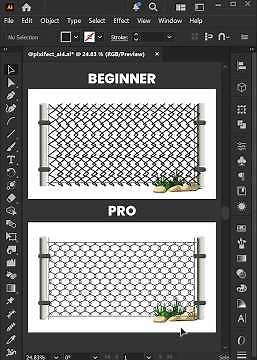 Adobe illustrator 2026 - Create a Chain Link Fence Like a PRO
