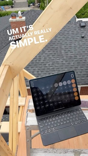 I’m going to make a reel to simplify this even further making it super clear and easy. I’m only using the calculator on my ipad just so I can clearly do it, there really isn’t need for an expensive calculator when you have a phone in your pocket anyway. All the information you need is in your framing actuate, for the most point you’re just figuring out a triangle. I hope this helps, the math never lies #math #angles #roof #rafter #calculator #triangle #cut #pitch #handcut #skill #skills #easypea