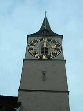 Kirche St. Peter in Zürich: Glockengeläute