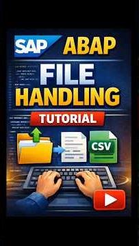 SAP ABAP File Handling !🚀 #abap #sapabap #samkhyatechnologies #abapprogramming #shorts #utubeshorts