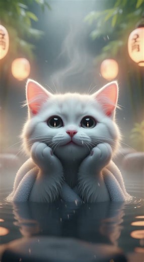 Relaxing Cat Bath Time 😺🛁 | The Cutest Spa Moment Ever