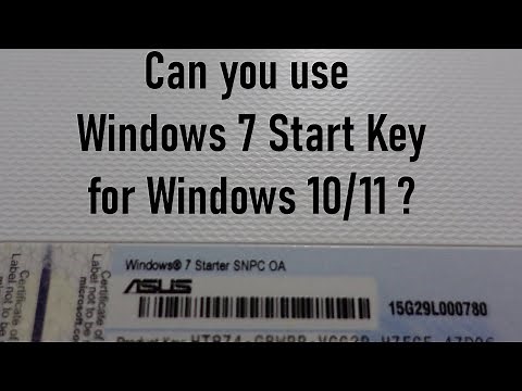 Can you use a Windows 7 Starter Key to install Windows 10