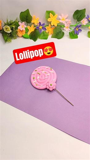 Cute Mini Clay Lollipop 🍭 | Easy DIY Polymer Clay Candy For Eid Gift