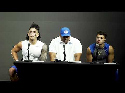 BYU Football | Arizona | Jaren Hall Keena Pili | Post Game Press Conference | September 4, 2021