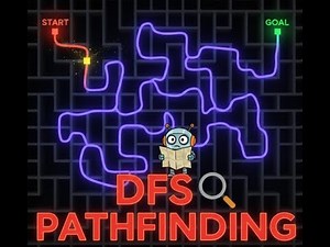DFS Pathfinding Gone Wild 🌀 Exploration in Python (Depth-First Search Visualized!)