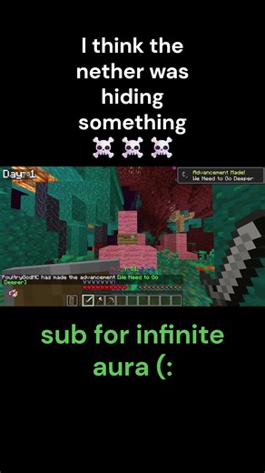 Minecraft Funny Freaky Nether Moment #audio