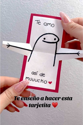 Tarjeta de abrazo para San Valentín: DIY fácil