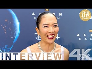 Sandra Yi Sencindiver interview at Alien: Earth premiere