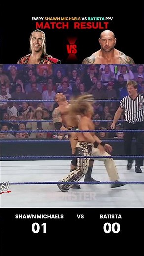 Every Shawn Michaels vs Batista PPV Match Result
