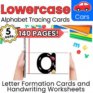 Lowercase Letter Formation Practice Sheets | Alphabet Tracing Cards Handwriting