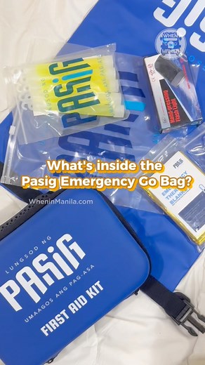 25K views · 225 reactions | Amazing project by Pasig City! It includes a QR code that can be scanned to direct you to an instructional video on the contents and how to use the contents of the Pasig Emergency Go Bag. | When In Manila | Facebook