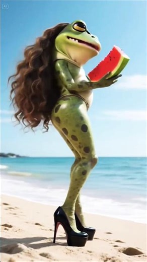 “Funny Frog Dancing Underwater 🐸 | Cute Frog Dance Video | Funny Animals Shorts”