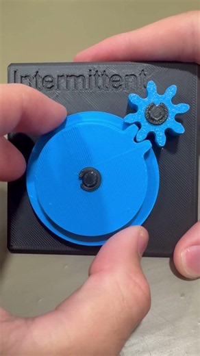 How an Intermittent Gear System Works ⚙️ | 3D Printed Engineering