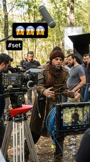 BIG AMBUSH 😱 Behind the Scenes of Diriliş Ertuğrul 📸 #pakistan #shorts #movie #viral