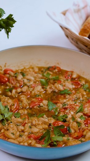 15-Minute Garlic Parmesan White Beans Recipe | The Mediterranean Dish