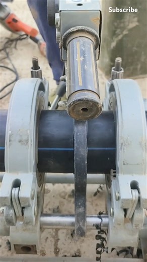 The welding process of HDPE pipes #tools #shorts #technology