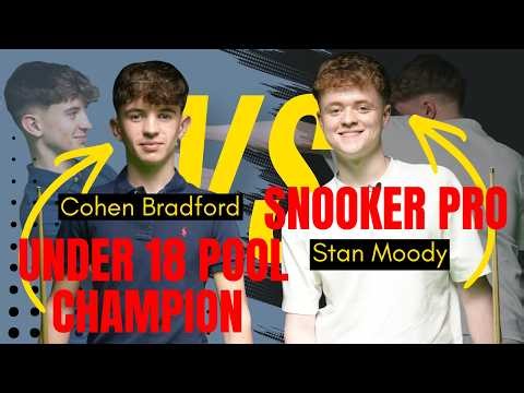 Snooker Pro - Stan Moody Vs Under 18 Pool Champion - Cohen Bradford