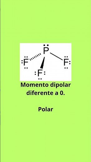 Polaridad de la molécula trifluoruro de fósforo PF3 #quimicasencilla