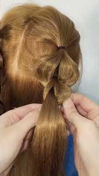 Ear-Hanging Rabbit Girl Braided Hairstyle: Youthful Updo Tutorials