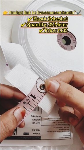 Meesho Elastic Review | 25 Meter ₹135 | Stitching Use #shorts #ytshorts #viralvideo #trending #yt