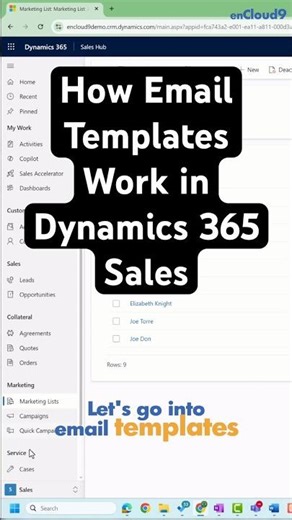 How email templates work in Dynamics 365 Sales #Dynamics365