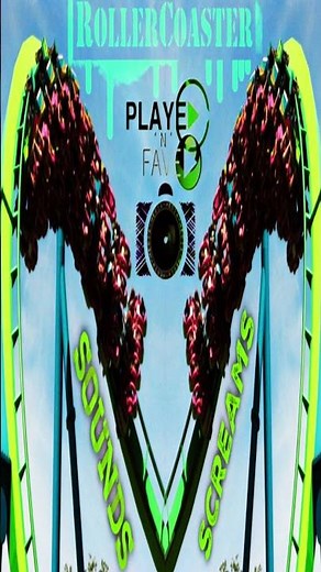 RollerCoaster Sound Effect With Screams / Theme Park Roller Coaster Sounds #shorts