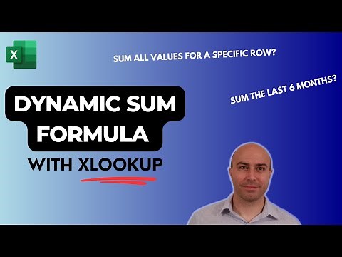 Dynamic SUM Formula with XLOOKUP (feat TAKE and DROP)