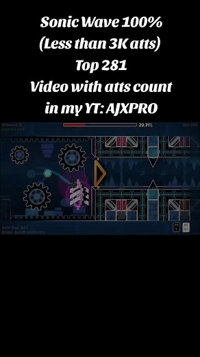 Complete Sonic Wave 100% Challenge in Geometry Dash
