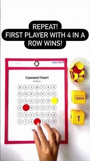 Low-prep math activity| Do this connect four game with your students! | hand2mind