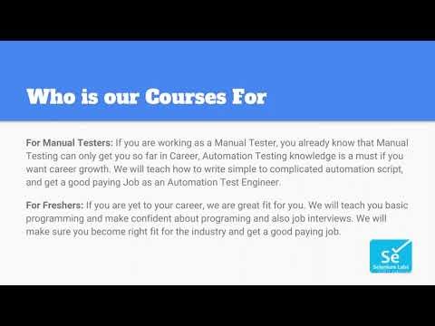 Trainer & Teacher in HSR Layout Sector 6, Bangalore for Software Te... - Selenium Labs - Selenium...