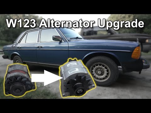 W123 Alternator AL129X upgrade, 65a to 115a charging system