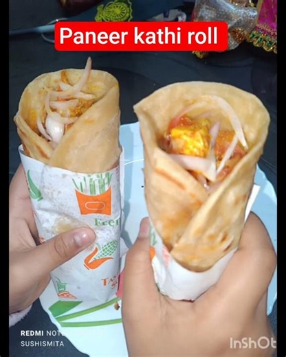 paneer kathi roll # short # trending# tasty roll recipe