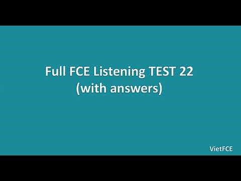 Full B2 First (FCE) Listening Test 22