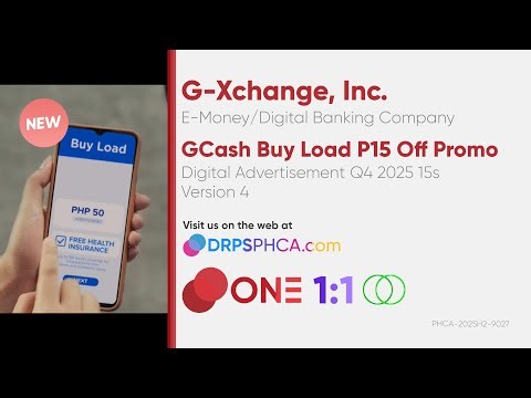 GCash Buy Load P15 Off Promo Digital Ad Q4 2025-2026 15s (Philippines, Version 4) [1:1/ST]