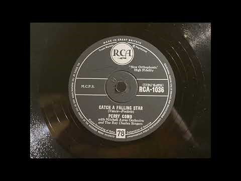 1958 PERRY COMO - Catch A Falling Star RCA 10" RCA1036