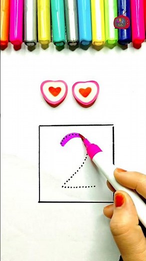 ❤️ Number 2 Kaise Likhen? | 2 for Hearts ✏️ Easy Number Writing for Kids