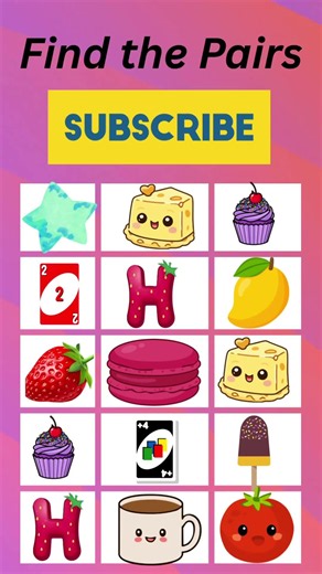 Find the Pairs Game: Fun Memory Match & Brain Training Online #braingames #puzzle #shorts #viral
