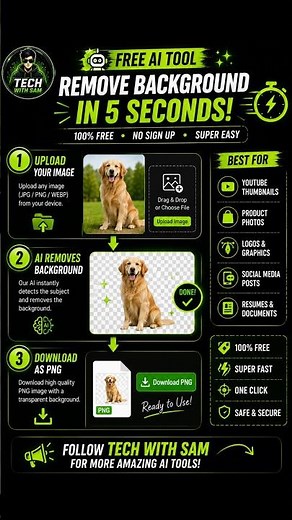 🔥 Remove Background from Any Photo in 5 Seconds! 🤯